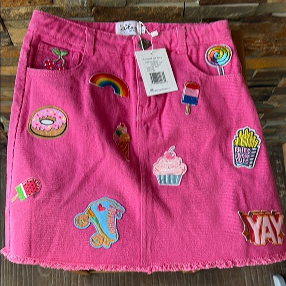 Lot of 2 Girls “Lola + the Boys” Pink Skirts Sz 12 NWT & Sz 10 Pre-loved - Picture 5 of 9